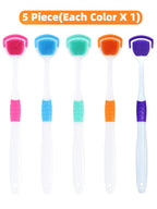 1Pc/4Pcs/8Pcs Silicone Tongue Scraper For Oral Hygiene,Tongue Cleaner Scraper For Oral Care,Tongue Brush Food Debris Clea
