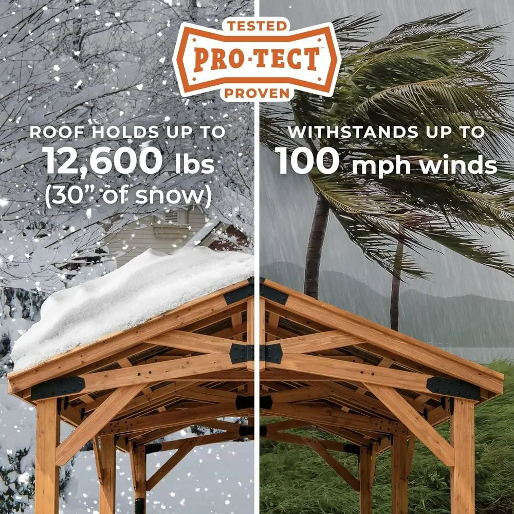 20ft x 12ft  Carport Pavilion  Steel Roof