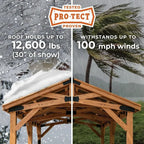 20ft x 12ft  Carport Pavilion  Steel Roof