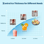 Commercial Ice Maker Machine 450LBS/24H AC110V/60Hz Stainless Steel Under Counter Ice Machine
