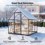 6x6FT Walk-In Outdoor Greenhouse
