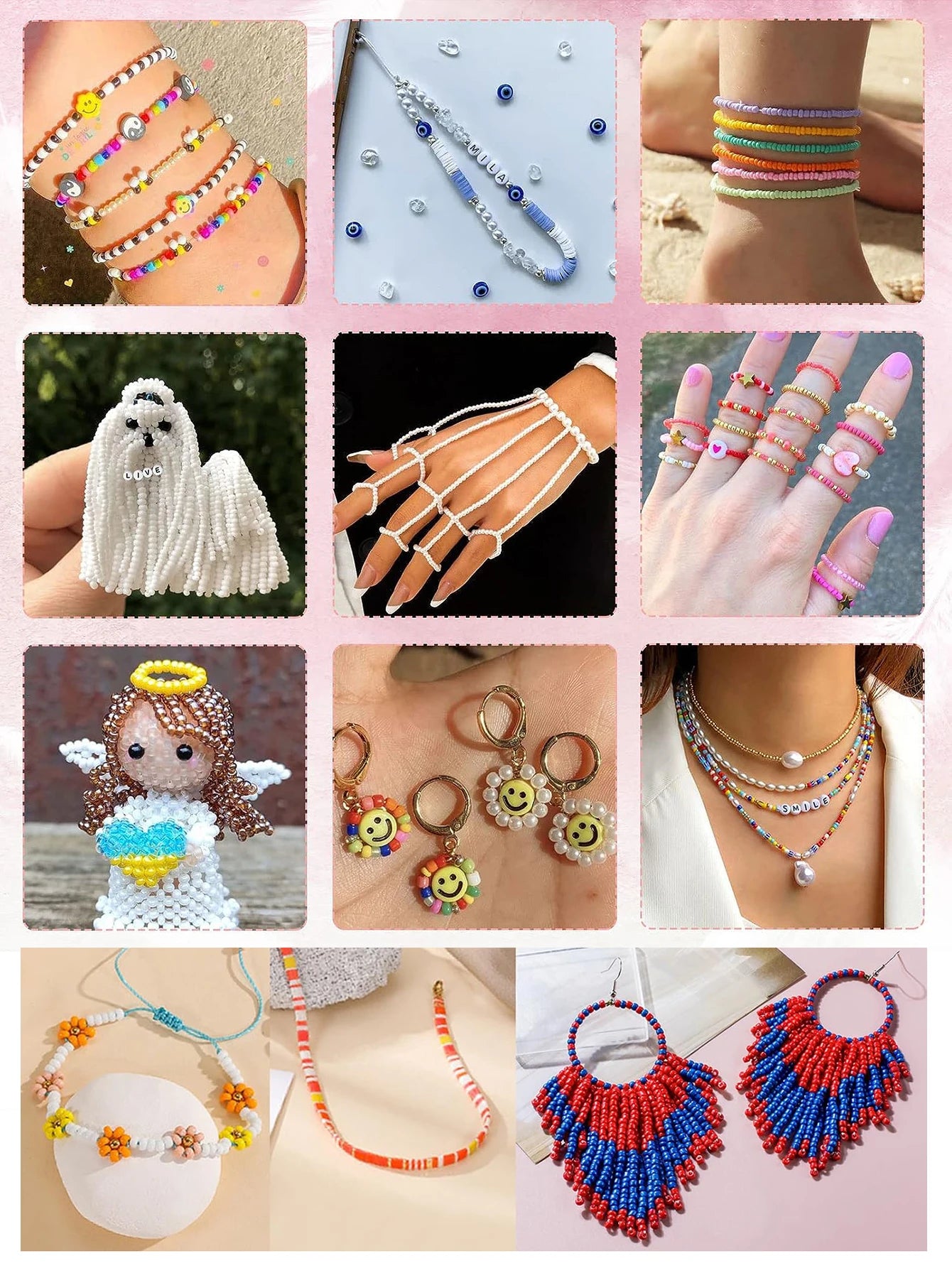 Bead Bracelet Jewelry Making Kit, Bead Sorting Kit