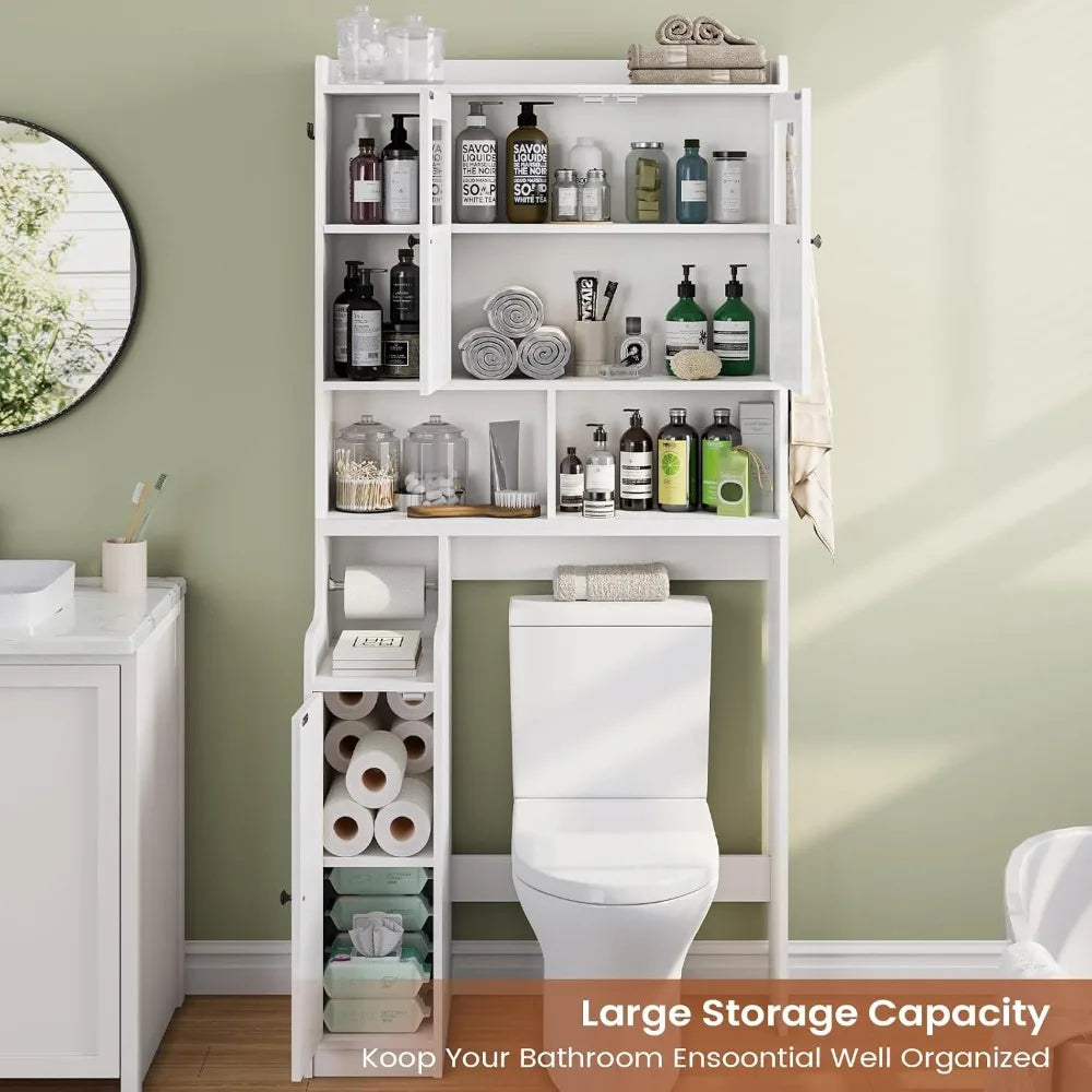 Toilet Storage Cabinet , Bathroom Organizer Rack
