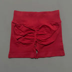 HISTELLO Sports Shorts 4.5" Women Yoga Shorts Seamless Low Waist Scrunch Bum Gym Leggings Workout Stretch Fitness Sports Shorts