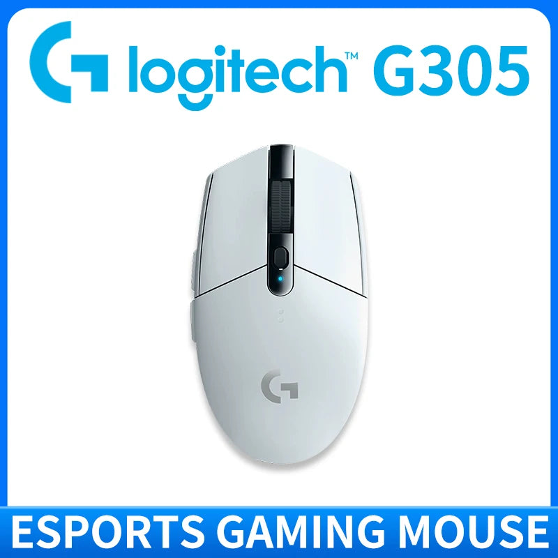 Logitech G304 Wireless Gaming Mouse 12000 DPI HERO Sensor LIGHTSPEED 1ms 9-Month Battery Creative Long Battery Users G304/G305