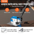Manual Hand Plate Shear 5"/8"/12"/32" Metal Sheet