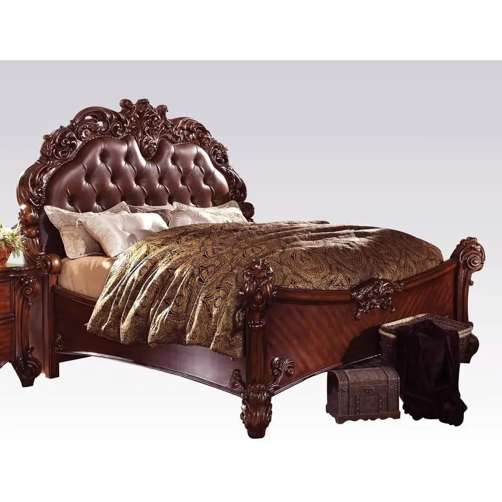 Bed, Nightstand, Dresser, and Mirror