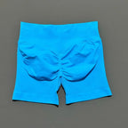 HISTELLO Sports Shorts 4.5" Women Yoga Shorts Seamless Low Waist Scrunch Bum Gym Leggings Workout Stretch Fitness Sports Shorts