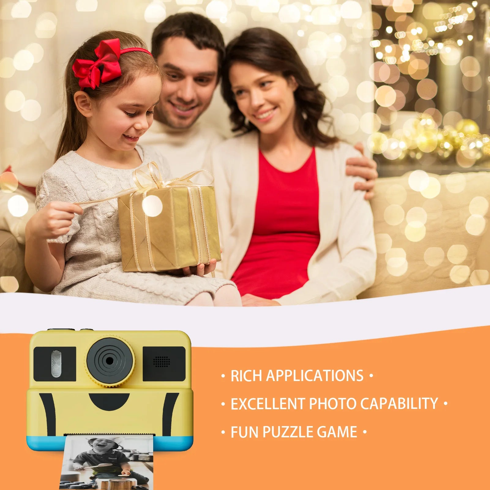 Aged 4 and above dual-lens camera &32GB memory
