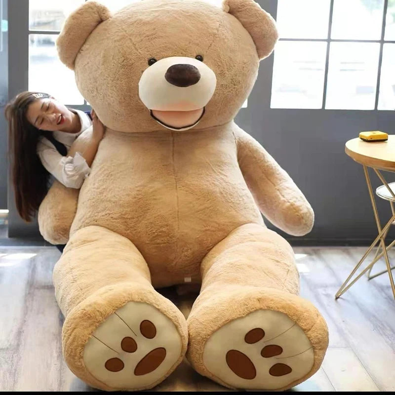 7 Colors 100-260cm Cheap Giant Unstuffed Empty Bear Skin Coat Soft Big Skin Shell Semi-Finished Plush Boys Girl Gift
