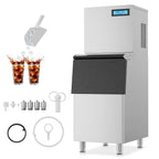 Commercial Ice Maker Machine 450LBS/24H AC110V/60Hz Stainless Steel Under Counter Ice Machine