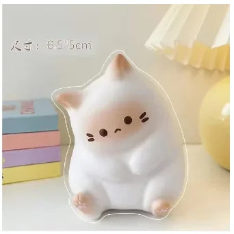 Soft PU Slow Rebound Cartoon Cat Pop Fidget Toy, 1PC Adorable Squeeze Ball, Stress Relief for Kids Adults, Halloween Christmas Gift