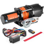 4500lbs ATV/UTV Electric Winch 12V  39ft Synthetic Rope Wireless  Remote Control IP55 Waterproof