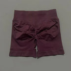 HISTELLO Sports Shorts 4.5" Women Yoga Shorts Seamless Low Waist Scrunch Bum Gym Leggings Workout Stretch Fitness Sports Shorts