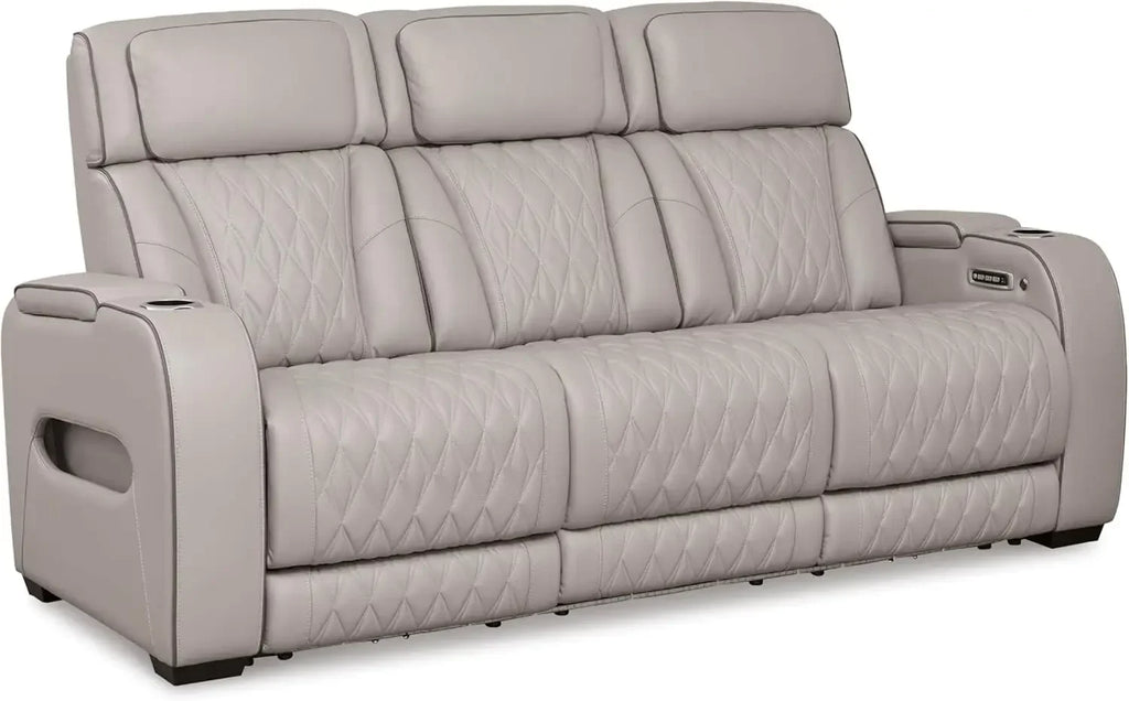 Leather Power Reclining Sofa