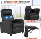 Massage Recliner Sofa  Lumbar