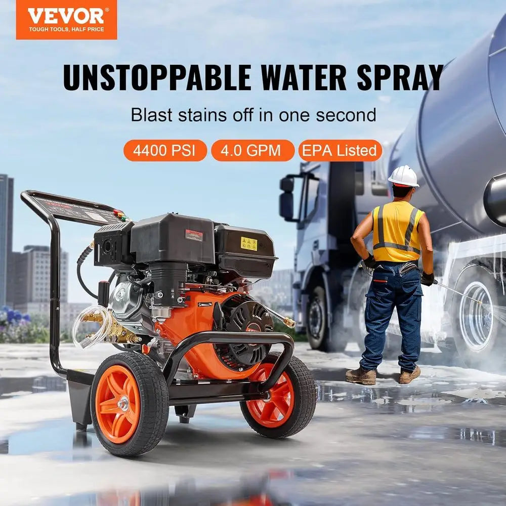 4400 PSI 4.0 GPM Gas Pressure Washer