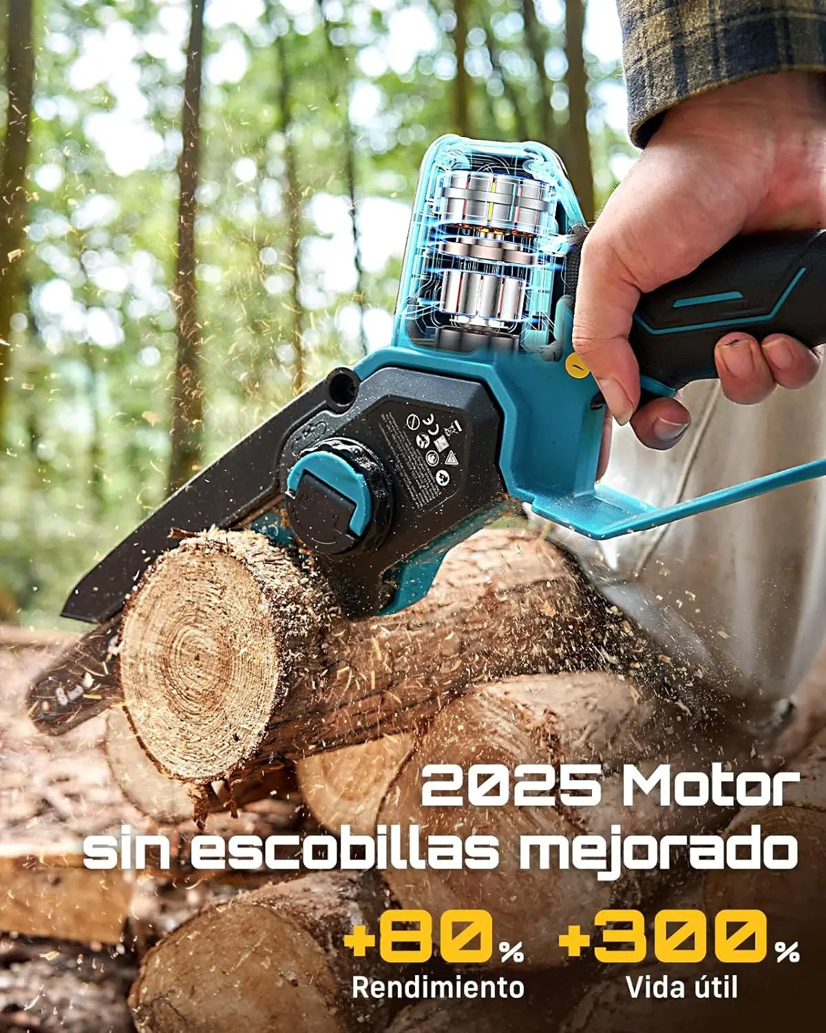Chainsaw 1000W Cordless Makita 18V Battery