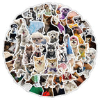 100pcs Funny Dog Stickers Cartoon Cute Decals Toy Stationery Guitar Phone Bicycle Laptop Luggage Car Graffiti Sticker