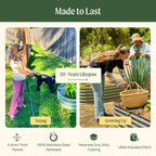 Planter Box for Vegetables & Flowers Easy Assembly