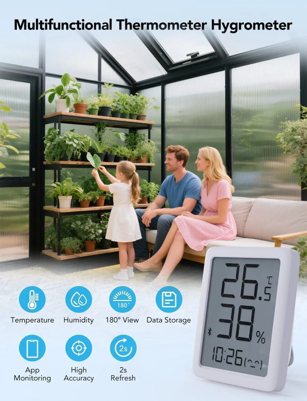 6x6FT Walk-In Outdoor Greenhouse
