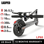 Electric Scooter Max 19mph Speed 8.5inch Tire  16 Miles Range
