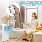 8000 BTU Portable Air Conditioner, 3-In-1 Cooling, Dehumidifier & Fan for 350 Sq. Ft Rooms,