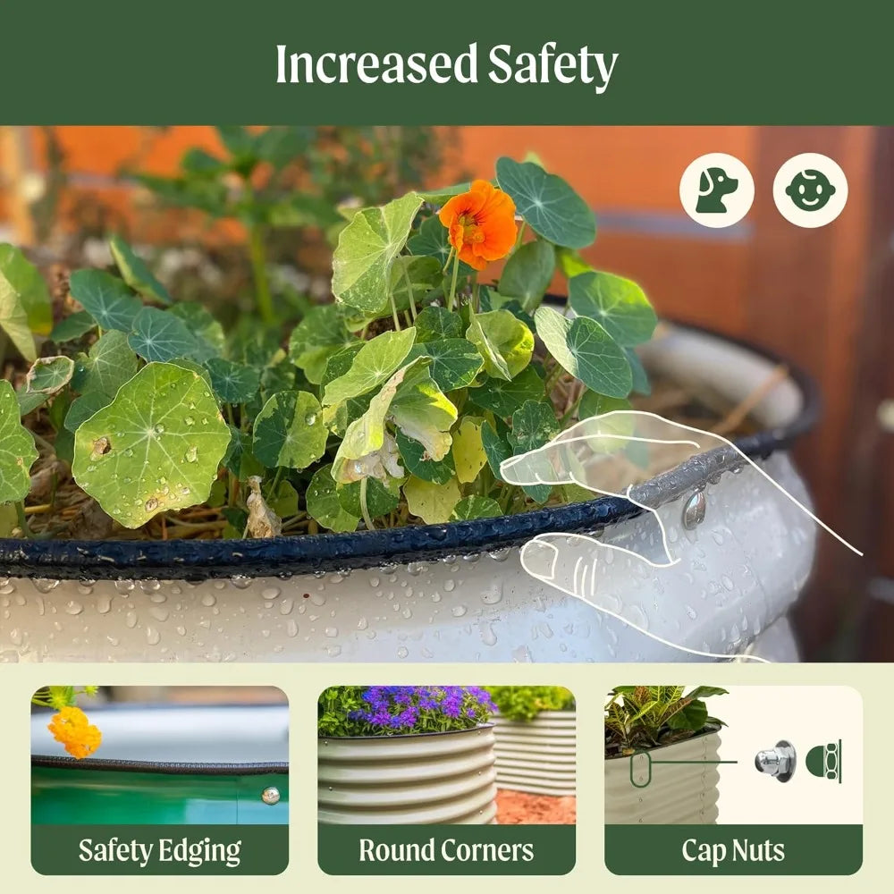 Planter Box for Vegetables & Flowers Easy Assembly
