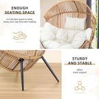 Wicker Egg Chair with  Cushion