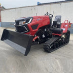 50HP Agricultural Crawler Tractor Ride-On Rotary Tiller with Front Loader 25HP 35HP Track