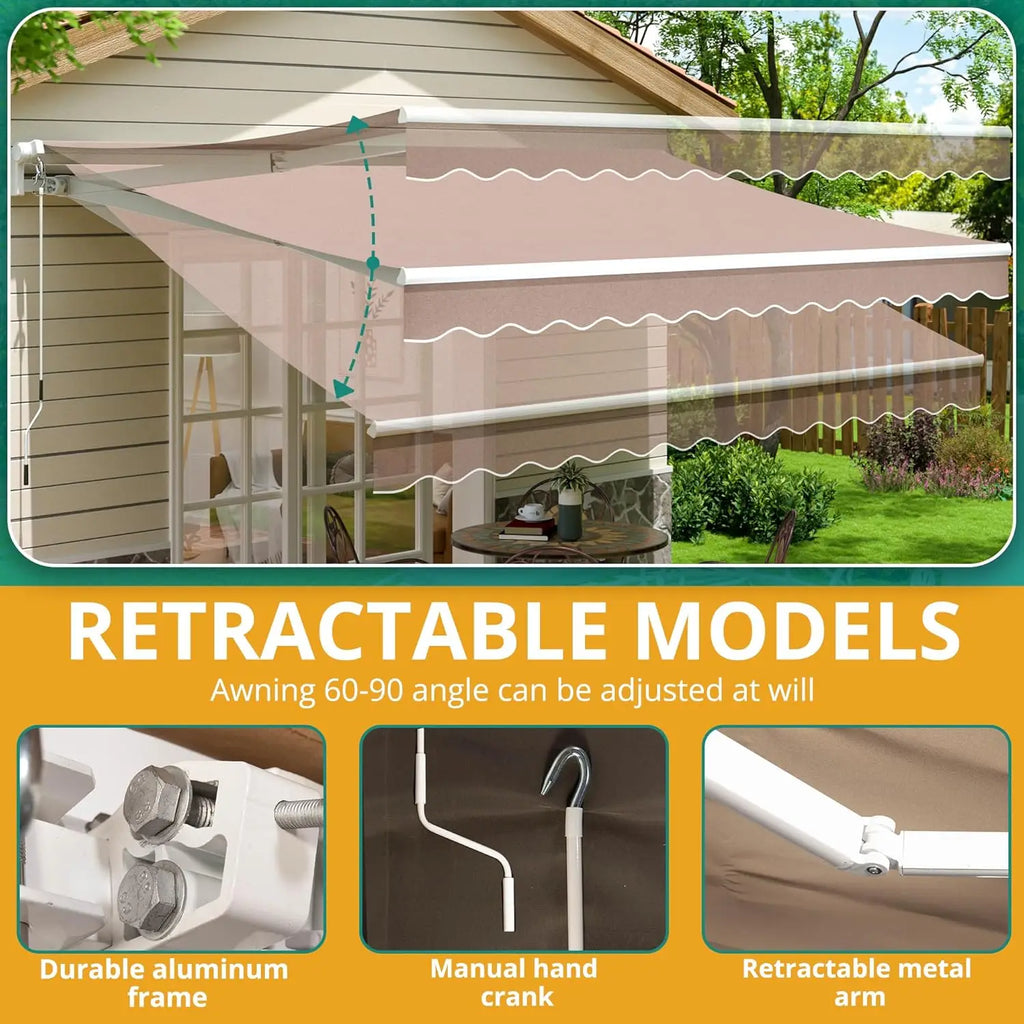 Retractable Awning 13 x 8 ft