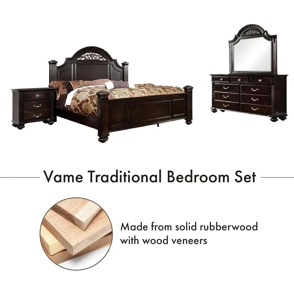 Solid Walnut 6 Piece Bedroom Set