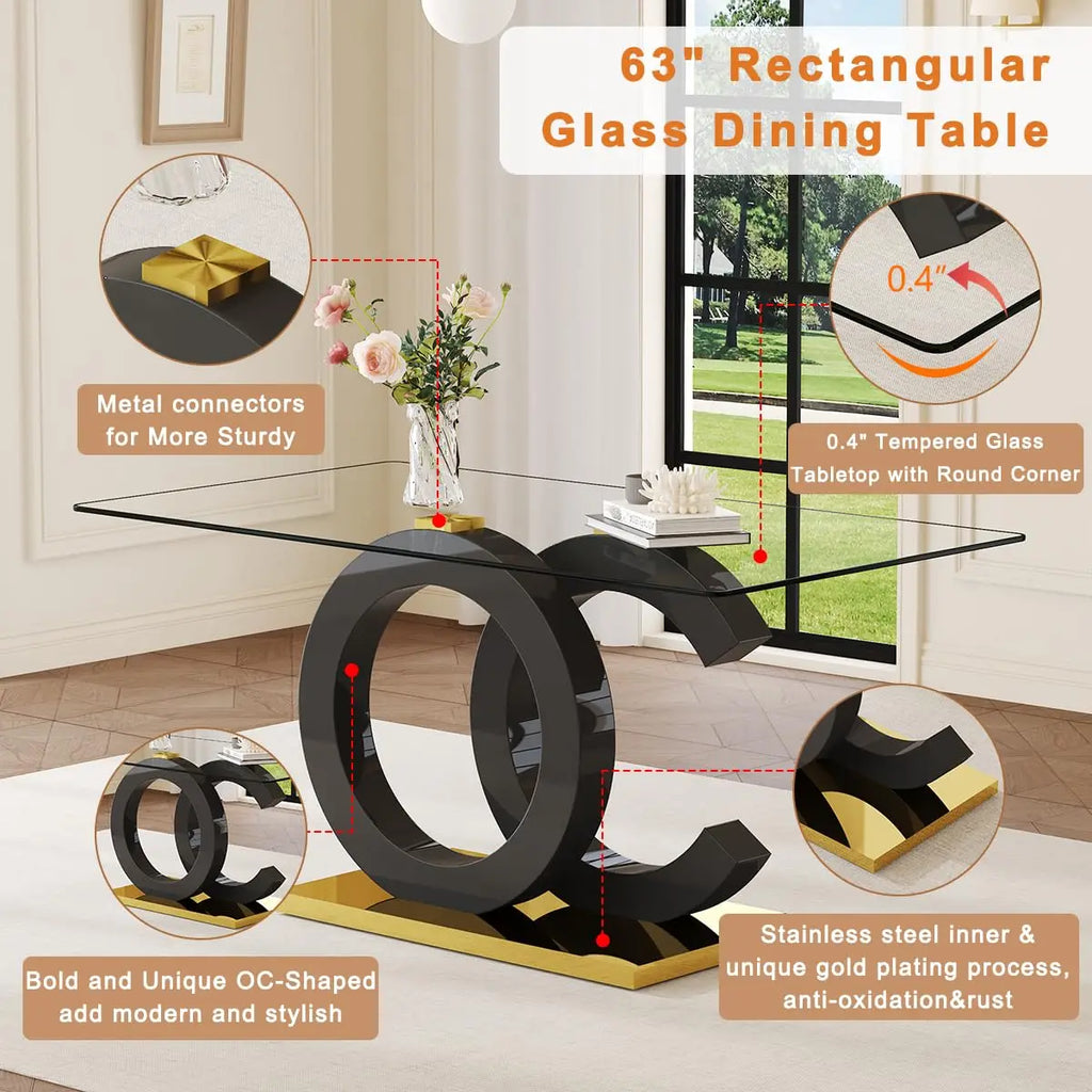 6 ，7 Piece Dining Table Chairs Set
