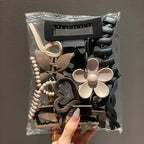 11pcs high-quality matte shark clip back hair accessories for elegant hair styling and headwear