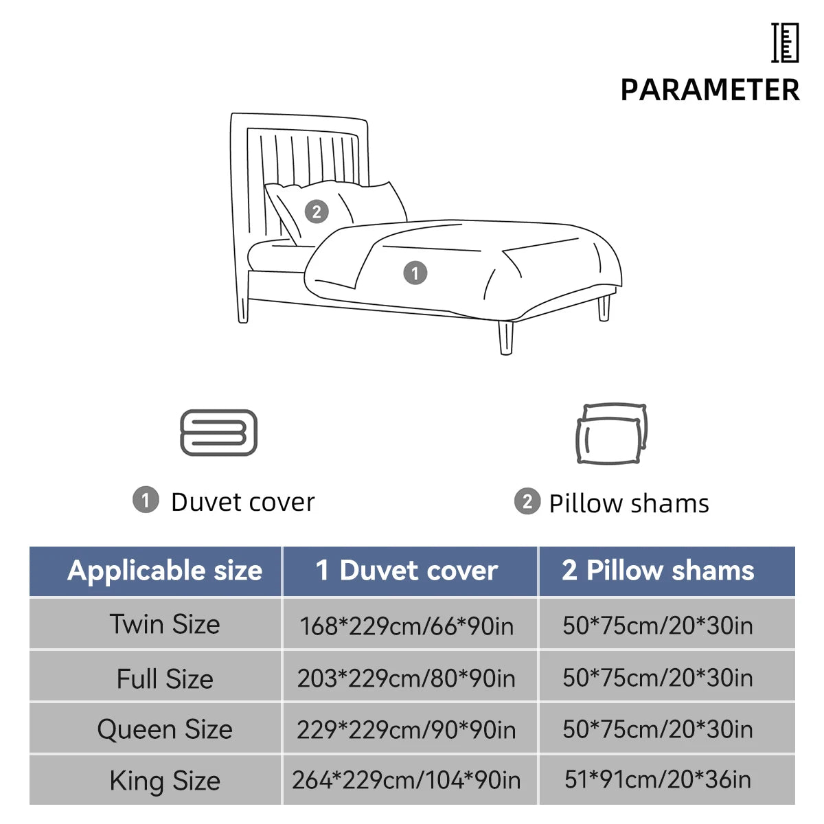 Dolin Plum Blossom Print Three-Piece Quilt Cover Set,