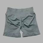 HISTELLO Sports Shorts 4.5" Women Yoga Shorts Seamless Low Waist Scrunch Bum Gym Leggings Workout Stretch Fitness Sports Shorts