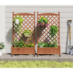 Raised Garden Bed with Trellis