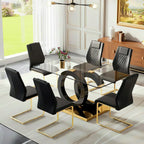 6 ，7 Piece Dining Table Chairs Set