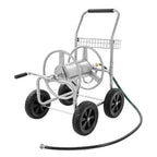 Hose Reel Cart, Hold Up to of 5/8'' Hose, Garden Water Hose Carts Mobile Tools with 4 Wheels, Heavy Duty Powder-Coated Steel Ou