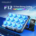 Laptop Cooling Pad with 12 Quiet Fans