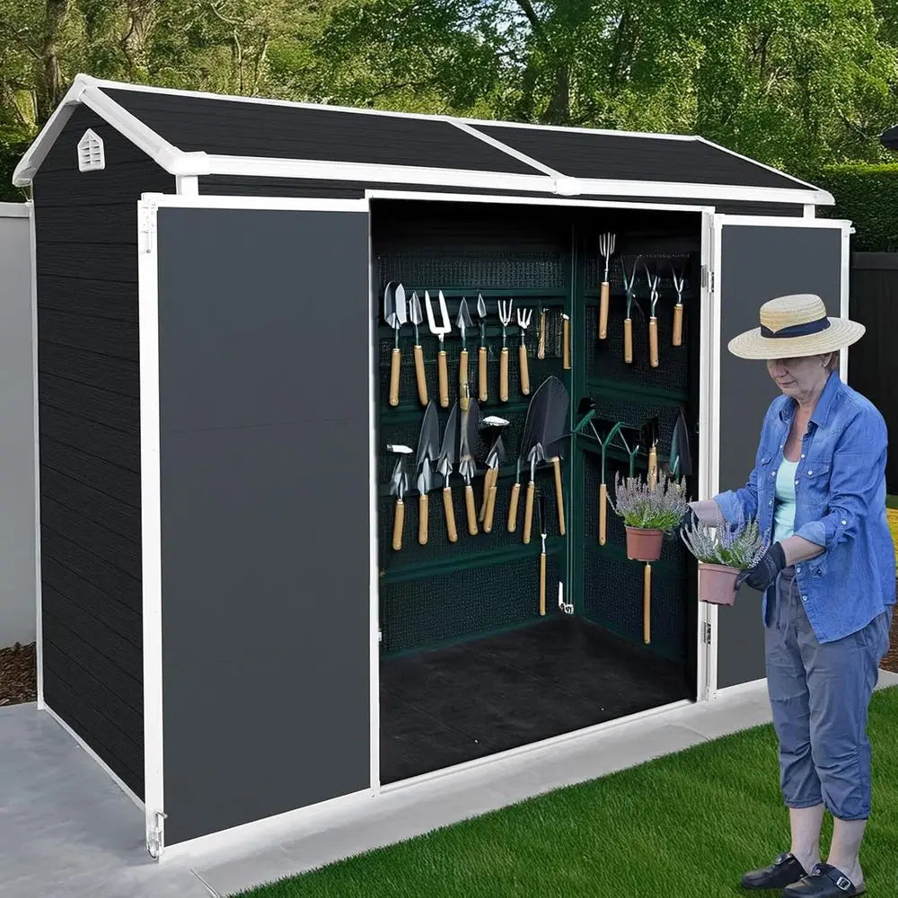8x4ft Outdoor Plastic Storage Shed