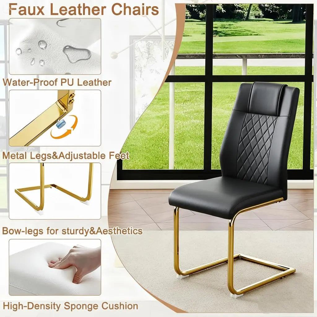 6 ，7 Piece Dining Table Chairs Set