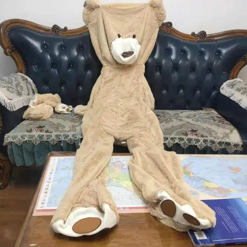 7 Colors 100-260cm Cheap Giant Unstuffed Empty Bear Skin Coat Soft Big Skin Shell Semi-Finished Plush Boys Girl Gift