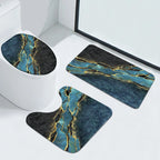 Blue Gold Marble Bathroom Set